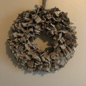 Handmade Gingham Wreath